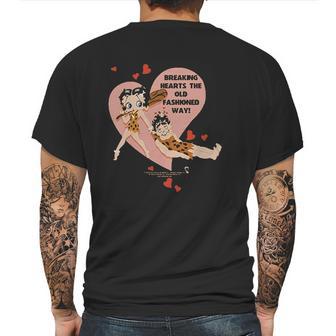 Betty Boop Breaking Hearts Valentines Day Mens Back Print T-shirt | Favorety CA