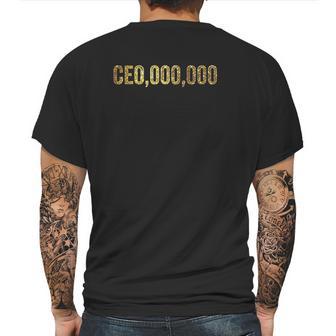 Bibox Plus Entrepreneur Ceo000000 Gold Startup Mens Back Print T-shirt | Favorety AU