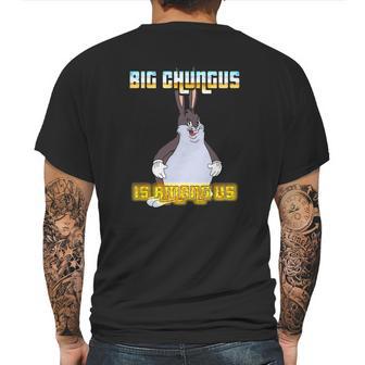 Big Chungus Is Among Us Mens Back Print T-shirt | Favorety UK