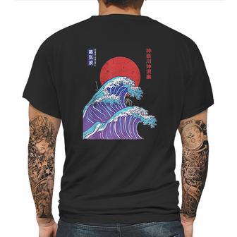 Big Wave Aesthetic 80S Mens Back Print T-shirt | Favorety CA