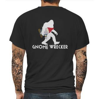 Bigfoot Gnome Wrecker Shirt Funny Cute Sasquatch Gift Mens Back Print T-shirt | Favorety CA