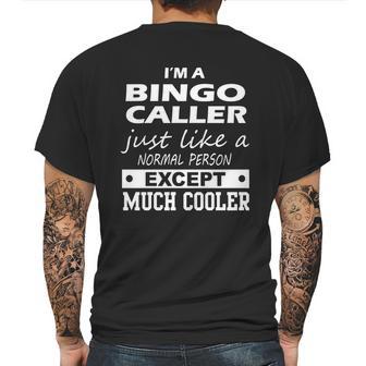 Bingo Caller Cooler Mens Back Print T-shirt | Favorety DE