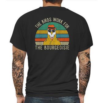 The Birds Work For The Bourgeoisie Vintage Mens Back Print T-shirt | Favorety CA