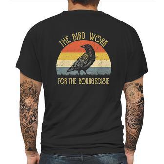 The Birds Work For The Bourgeoisie Vintage Mens Back Print T-shirt | Favorety UK