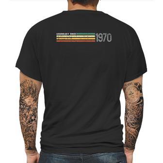 Birthday 1970 Vintage Retro Throwback Gift Idea Mens Back Print T-shirt | Favorety UK