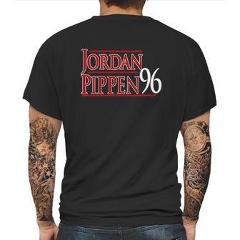 Black Chicago Mj Jordan Pippen 1996 Hooded Mens Back Print T-shirt | Favorety