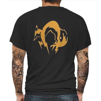 Black Generic Metal Gear Solid Fox Hound Design Mens Back Print T-shirt | Favorety UK