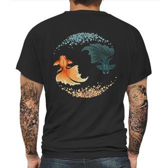 Black Goldfish Mens Back Print T-shirt | Favorety DE