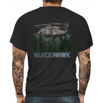 Black Hawk Helicopter Military Armed Forces Novelty Mens Back Print T-shirt | Favorety AU