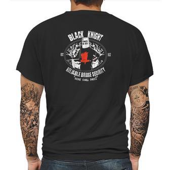 Black Knight Bridge Security Mens Back Print T-shirt | Favorety AU