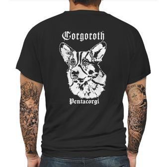 Black Metal Corgi Corgoroth Gorgoroth Mens Back Print T-shirt | Favorety