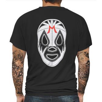 Black Mil Mascaras Lucha Libre Wrestling Gear Mens Back Print T-shirt | Favorety UK