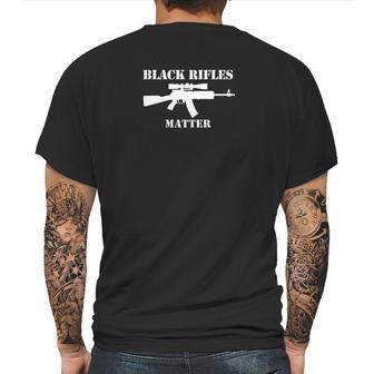 Black Rifles Matter T Shirt Mens Back Print T-shirt | Favorety