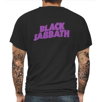 Black Sabbath Purple Word Art Mens Back Print T-shirt | Favorety CA