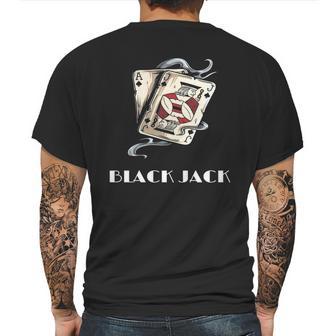 Blackjack T Shirt Jack Of Spades Ace Of Spades - Lucky Tee Mens Back Print T-shirt | Favorety AU