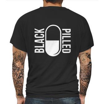 Blackpilledcom White Logo Mens Back Print T-shirt | Favorety CA