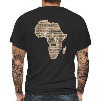 Bless Africa Rains On Toto Mens Back Print T-shirt | Favorety AU