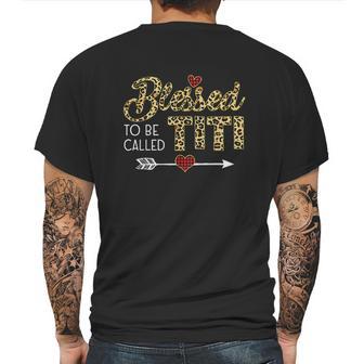 Blessed To Be Called Titi Leopart Mens Back Print T-shirt | Favorety DE