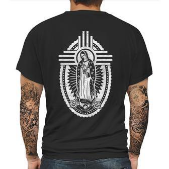 Blessed Virgin Mary Our Lady Of Guadalupe Mens Back Print T-shirt | Favorety