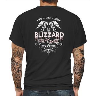 Blizzard Blood Runs Through My Veins - Tshirt For Blizzard Mens Back Print T-shirt | Favorety