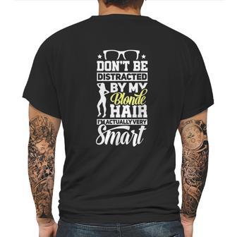 Blonde Hairstyle Quotes Gift I Blondie Hair Mens Back Print T-shirt | Favorety CA