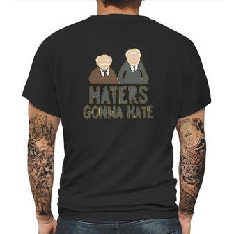 Blue Bubble Muppets Statler Waldorf Haters Gonna Hate Mens Back Print T-shirt | Favorety DE