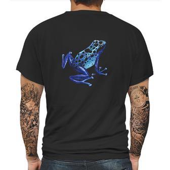 Blue Poison Dart Frog Colorful Design Nature Lover Mens Back Print T-shirt | Favorety UK