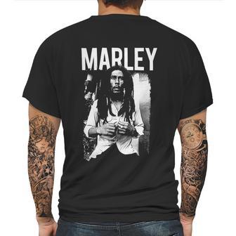 Bob Marley Black And White Photo Mens Back Print T-shirt | Favorety DE