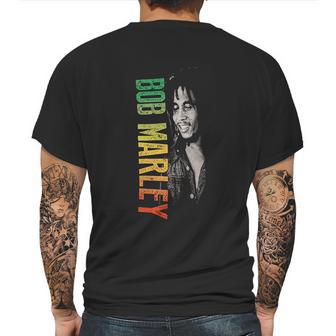 Bob Marley Marley Smile Gardient Mens Back Print T-shirt | Favorety DE