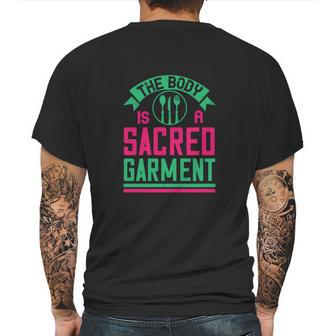 The Body Is A Sacred Garment Mens Back Print T-shirt | Favorety DE