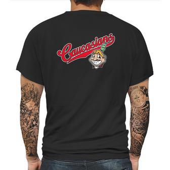 Bomani Jones Wore A Cleveland Caucasians Mens Back Print T-shirt | Favorety UK