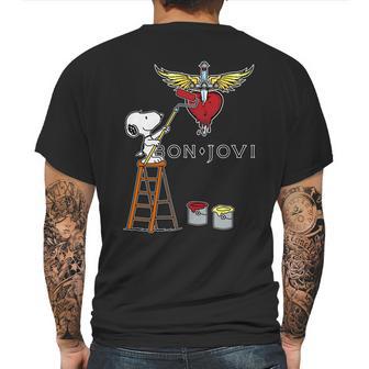 Bon Jovi Painting Mens Back Print T-shirt | Favorety AU