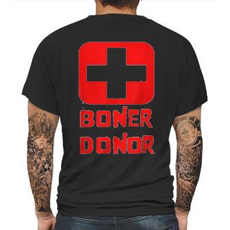 Boner Donor Doner Funny Mens Back Print T-shirt | Favorety AU