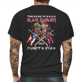 The Book Of Souls Iron Maiden 2016 Puerto Rico T Shirt Mens Back Print T-shirt | Favorety AU