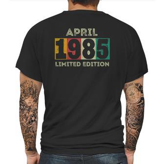 Born In April 1985 36Th Birthday Gift 36 Years Old Mens Back Print T-shirt | Favorety DE