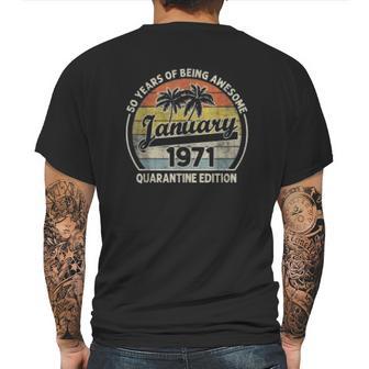 Born January 1971 51St Bithday Gift Made In 1971 51 Year Old Mens Back Print T-shirt | Favorety AU