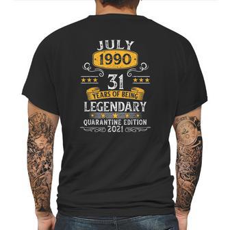 Born In July 1990 31 Years Old Birthday Limited Edition Mens Back Print T-shirt | Favorety UK