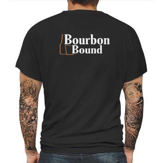 Bourbon Bound Logo On On A Black Mens Back Print T-shirt | Favorety CA