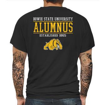 Bowie State College Alumnus Established 1865 Mens Back Print T-shirt | Favorety DE