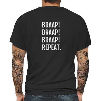 Braap Repeat Mx Motorcycle Motocross Dirt Bike Mens Back Print T-shirt | Favorety UK