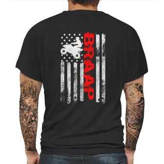 Braap Vintage Usa American Flag Quad Bike Atv Gift Funny Gift Graphic Design Printed Casual Daily Basic Mens Back Print T-shirt | Favorety UK