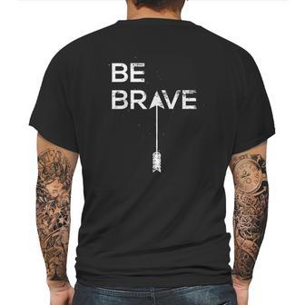 Be Brave Inspirational Quote Joshua 1 9 Scripture Mens Back Print T-shirt | Favorety AU