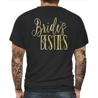 Bridesmaid Brides Besties Wedding Bachelorette Mens Back Print T-shirt | Favorety AU