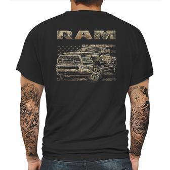 Buck Wear Ram 18 Camo Flag 5 Oz Range Mens Back Print T-shirt | Favorety