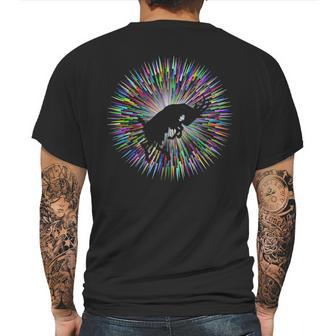 Bucking Goat Silhouette Bright Explosion Mens Back Print T-shirt | Favorety UK