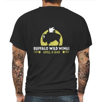 Buffalo Wild Wings Grill And Bar Mens Back Print T-shirt | Favorety