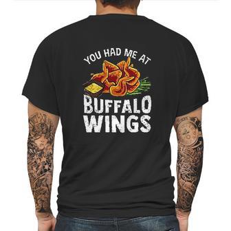 Buffalo Wings Game Day Snack Mens Back Print T-shirt | Favorety DE