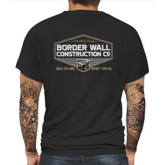 Build The Wall Deport Them All Mens Back Print T-shirt | Favorety AU