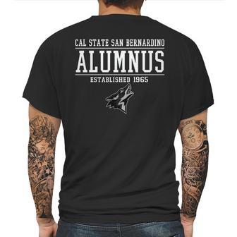 Cal State San Bernardino Alumnus Mens Back Print T-shirt | Favorety UK