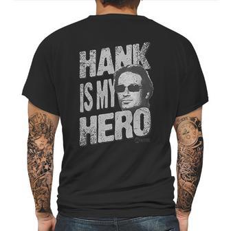 Californication Hank Is My Hero Hank Moody Face Mens Back Print T-shirt | Favorety